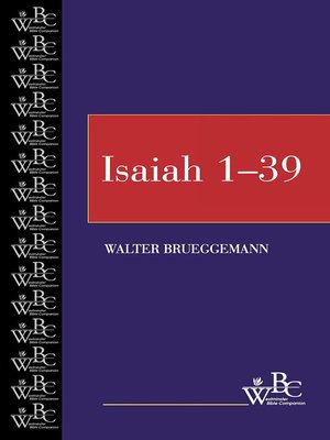 cover image of Isaiah 1-39